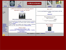 Tablet Screenshot of lemotdelasemaine.com